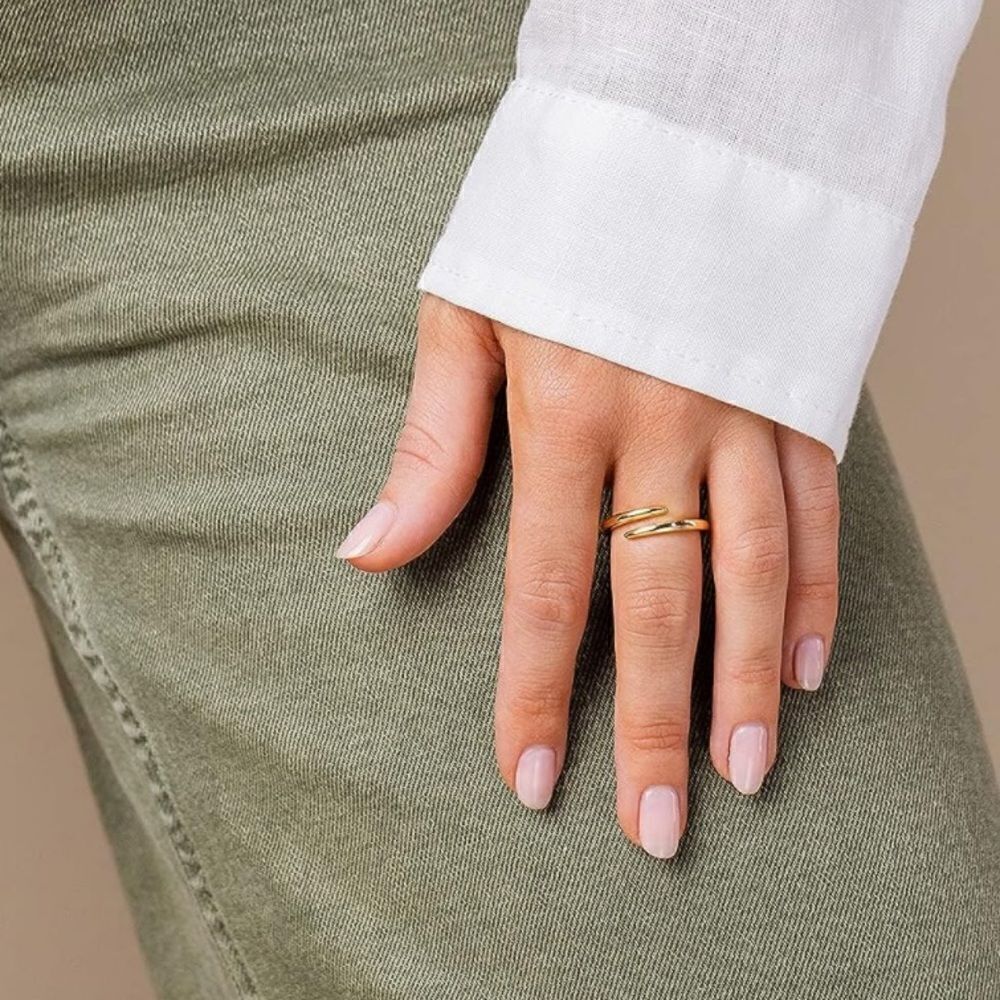 14k Goldopentwistring